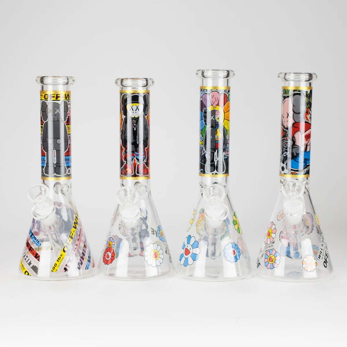 10" Beaker Bong Assorted Designs