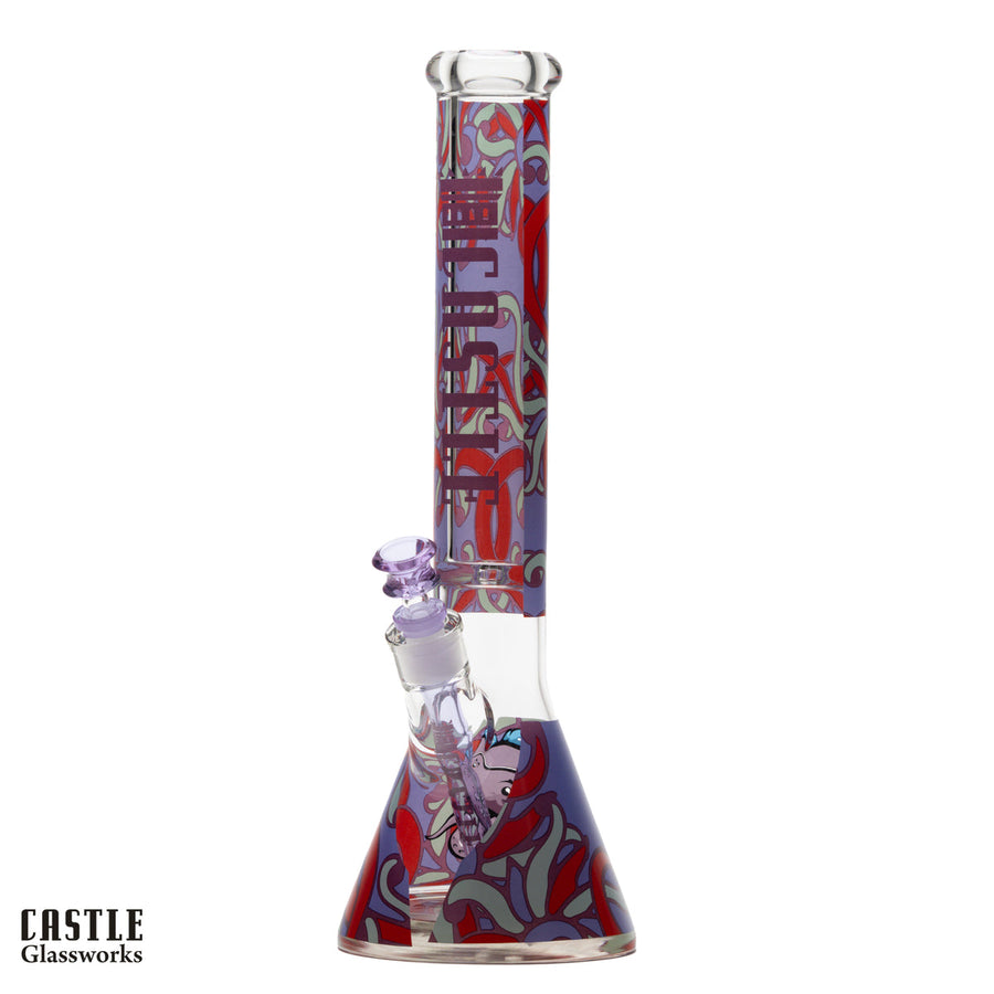 16" OCTOPUS BEAKER BONG- 9MM THICK GLASS