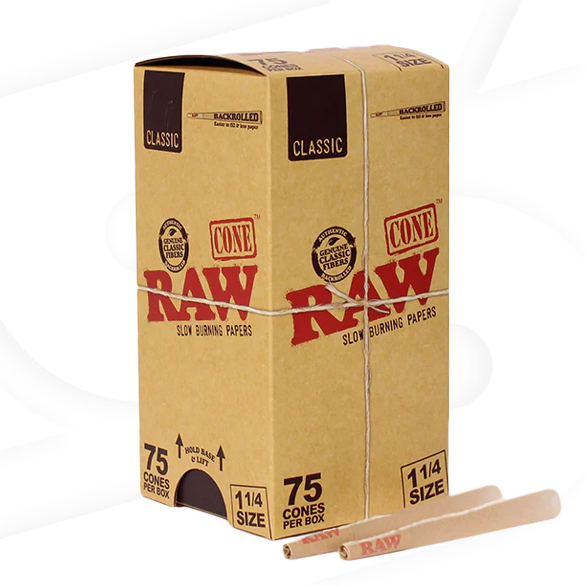 RAW Natural Cones 1¼ – 75/PACK