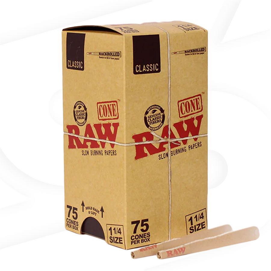 RAW Natural Cones 1¼ – 75/PACK